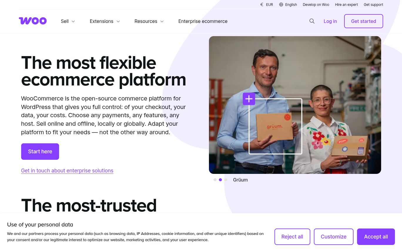 WooCommerce website screenshot