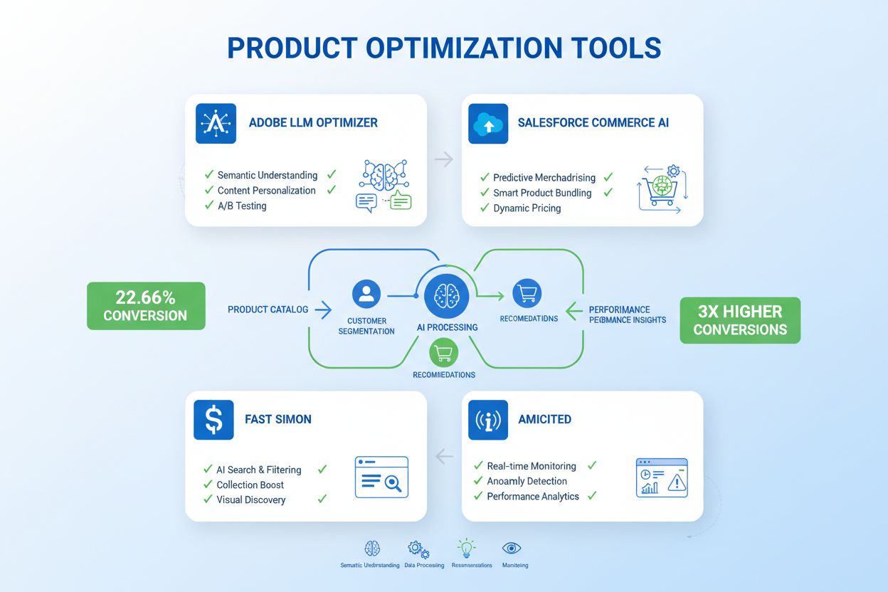 Product optimization tools comparison infographic
