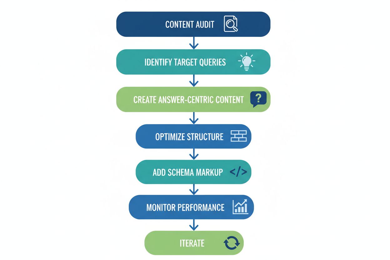 Optimization strategy flowchart for AI Overviews and Featured Snippets