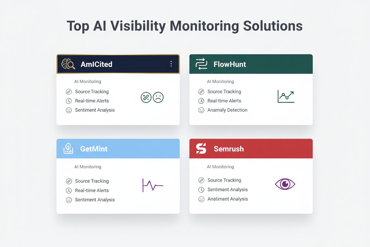 Top AI Visibility Monitoring Solutions Comparison