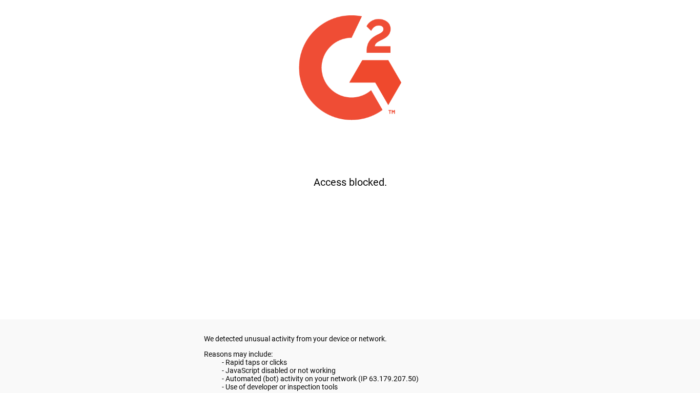 G2 platform homepage showing review ecosystem and software ratings