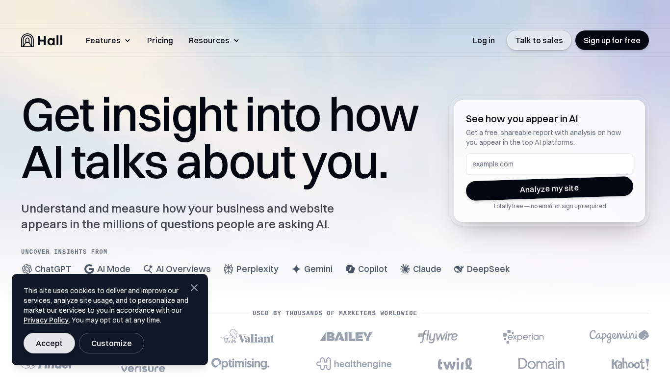 Hall - GEO Platform for AI Search