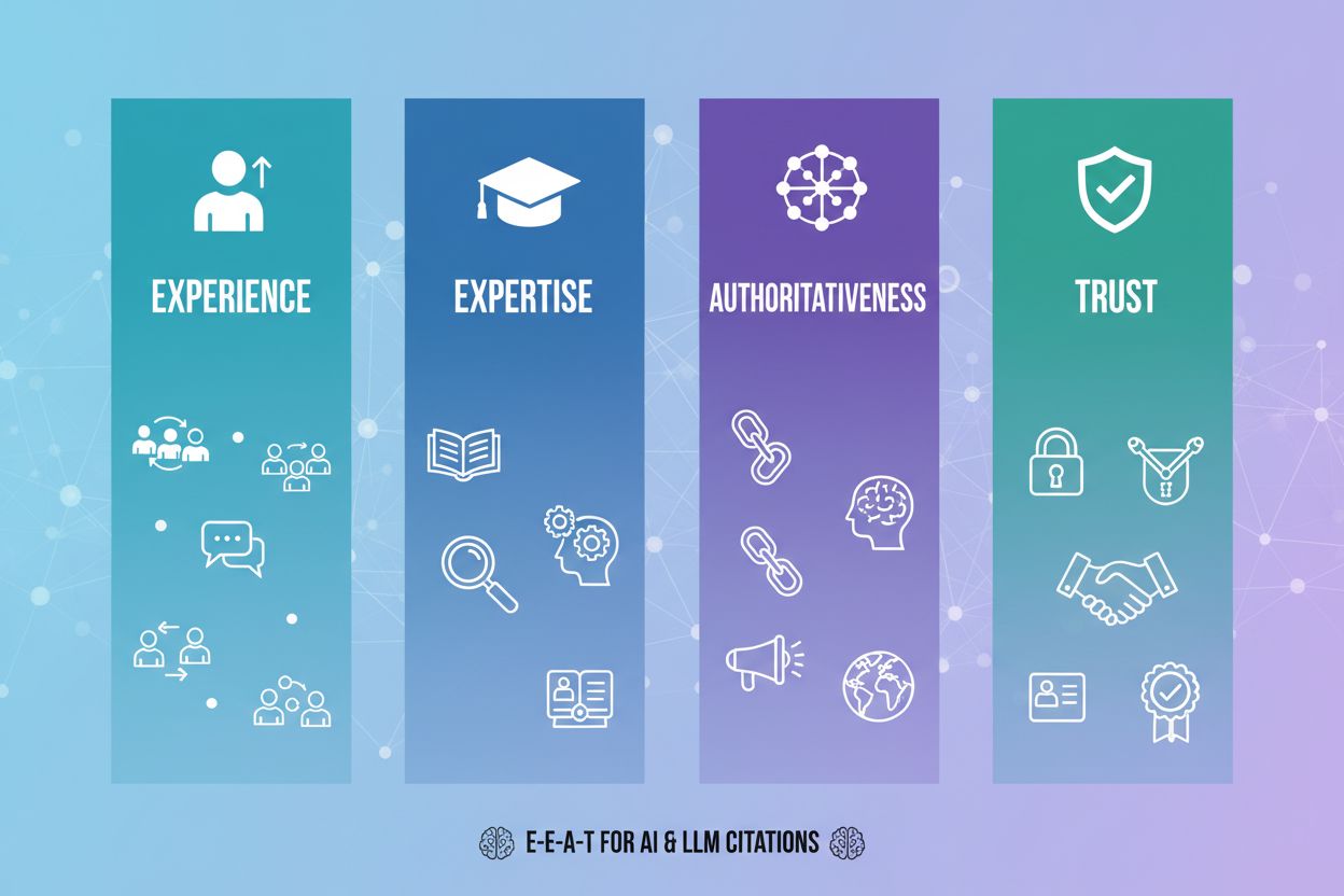 E-E-A-T for AI: How Experience, Expertise, Authority, and Trust Affect LLM Citations