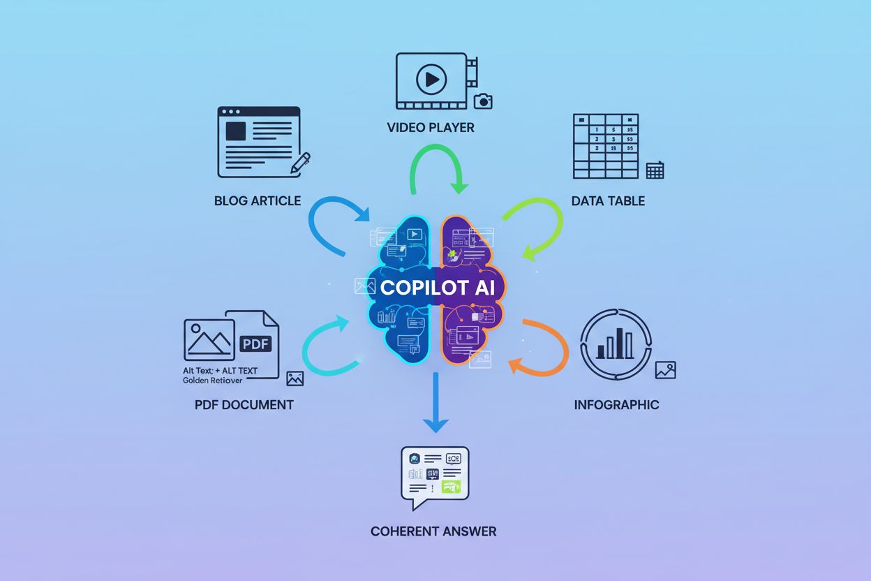 Content formats for Copilot optimization including video, images, and documents