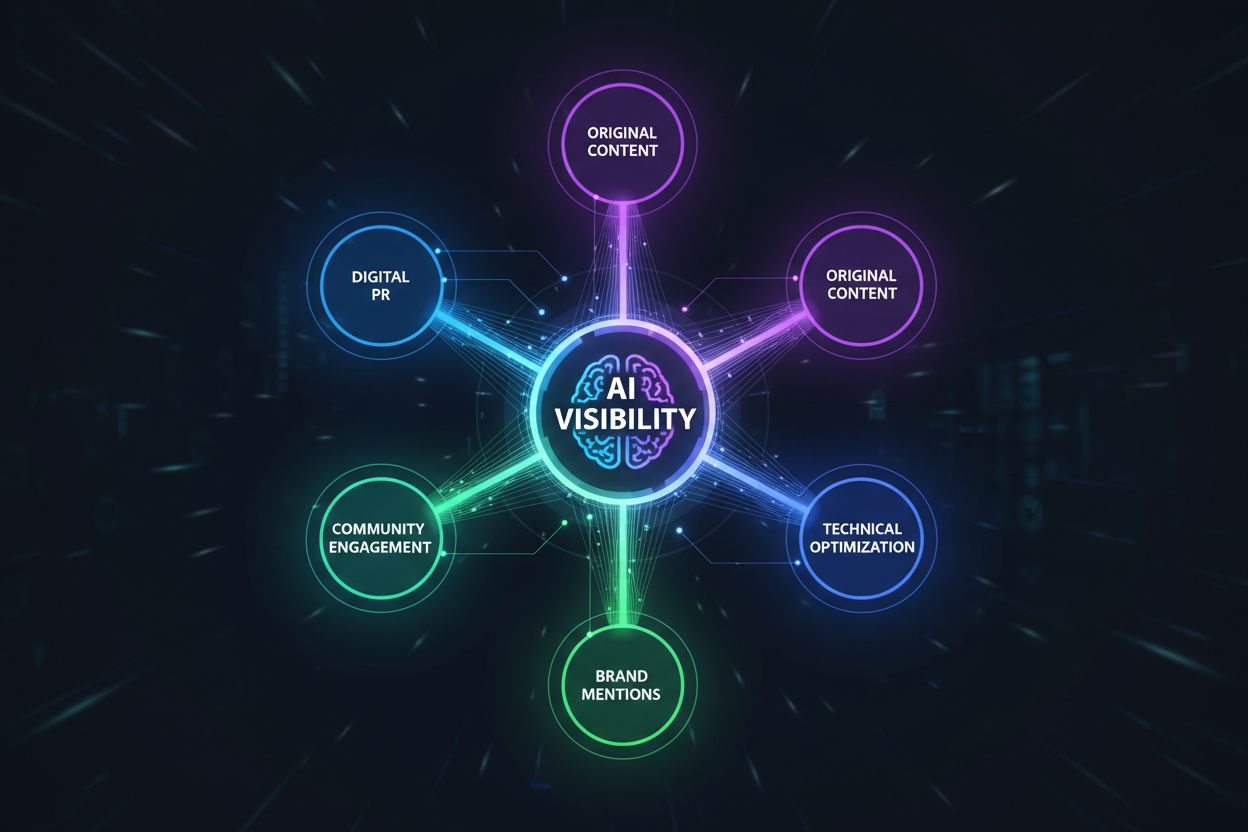 Brand visibility strategy network diagram