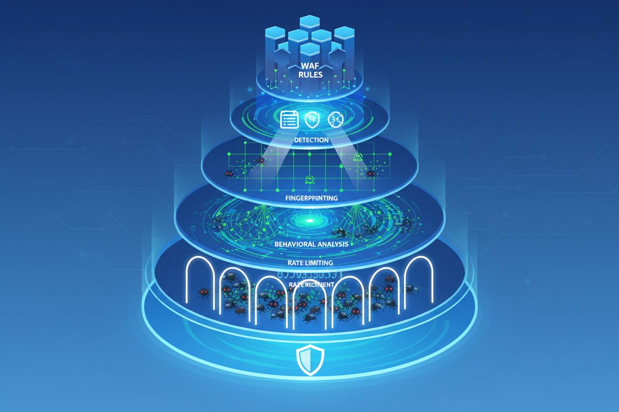 Multi-layered defense mechanisms against stealth crawlers
