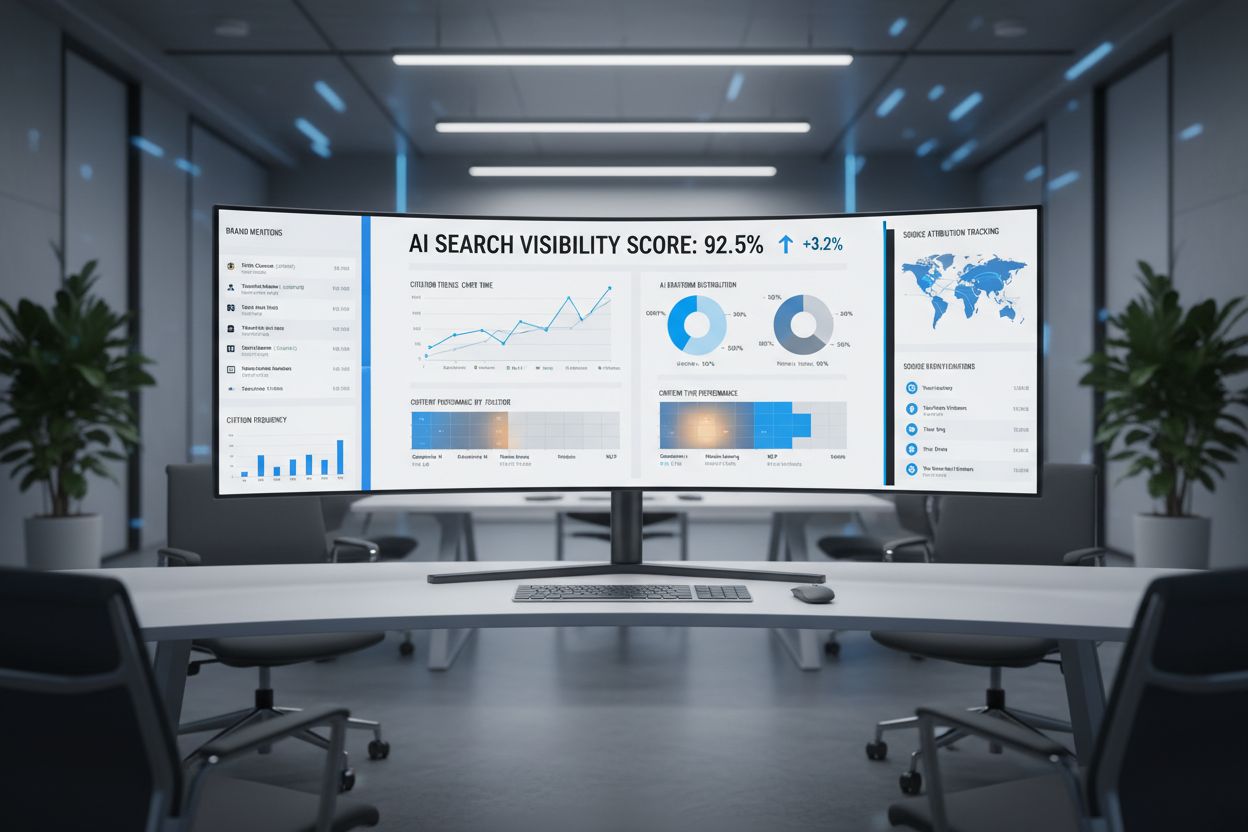 Monitoring AI search visibility and performance metrics
