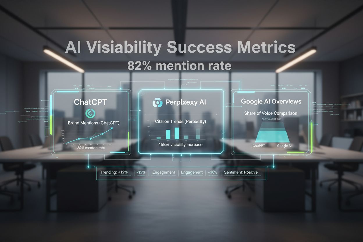 AI Visibility Success Metrics Dashboard
