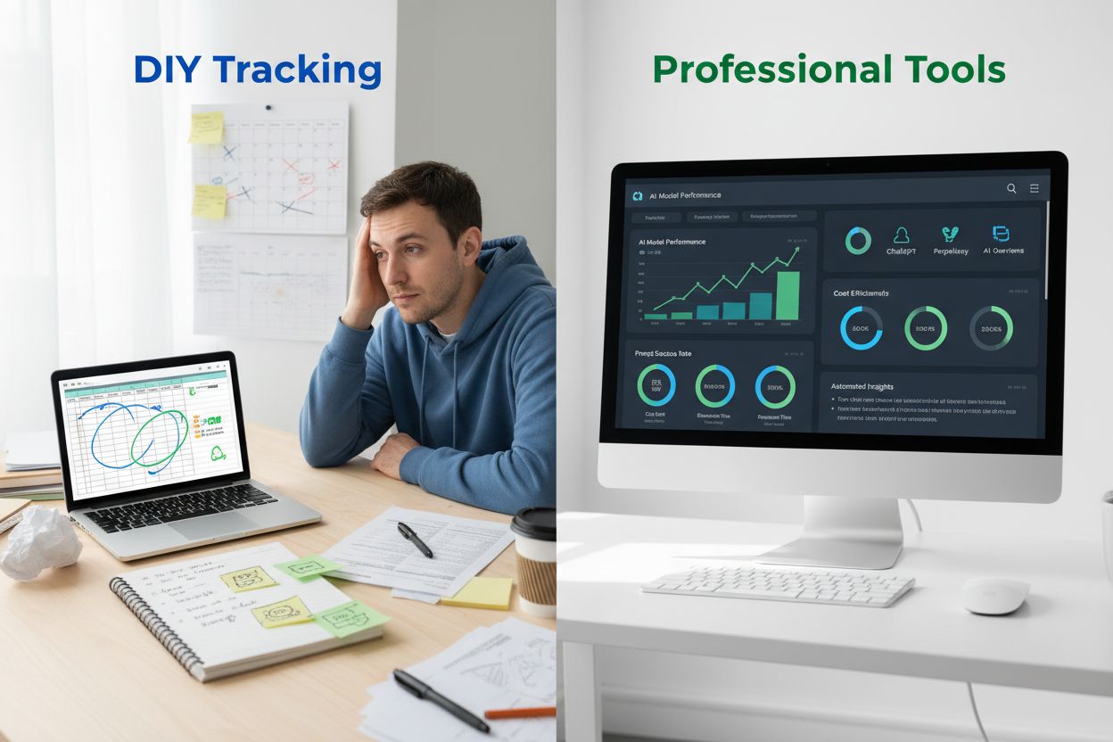 DIY AI tracking vs professional tools comparison