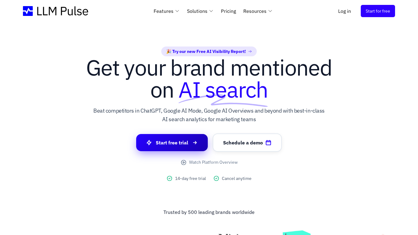 LLM Pulse brand mention tracking platform