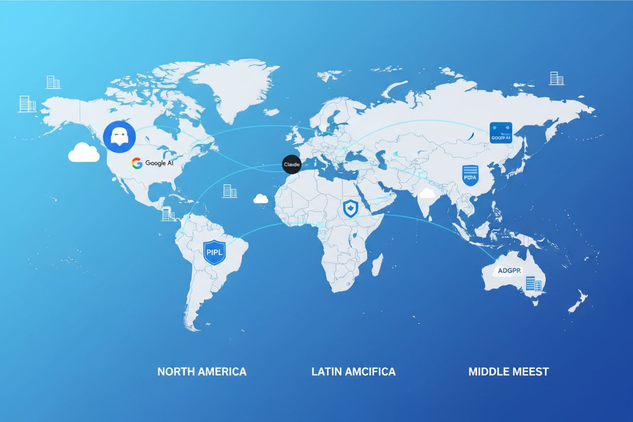 Global AI platforms operating across different regions with varying compliance requirements