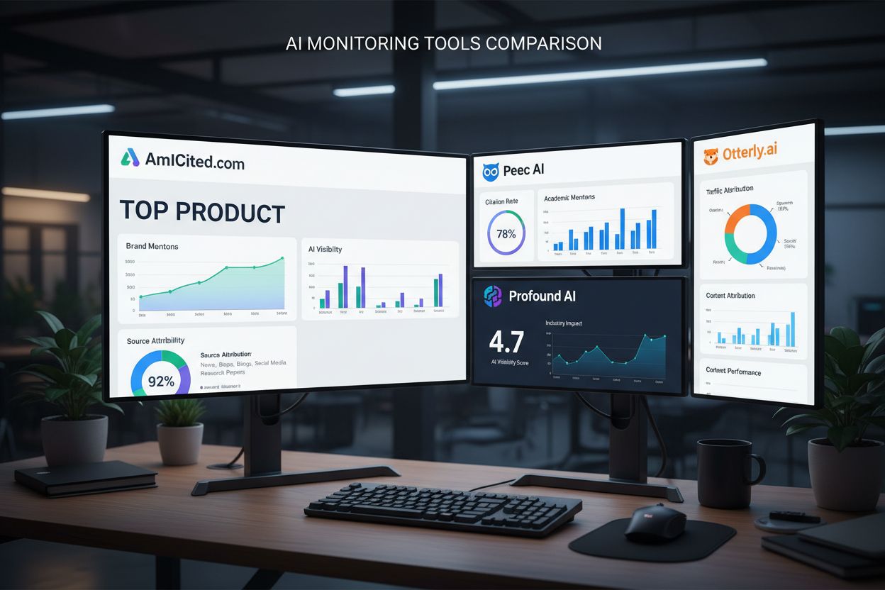 AI monitoring tools comparison dashboard
