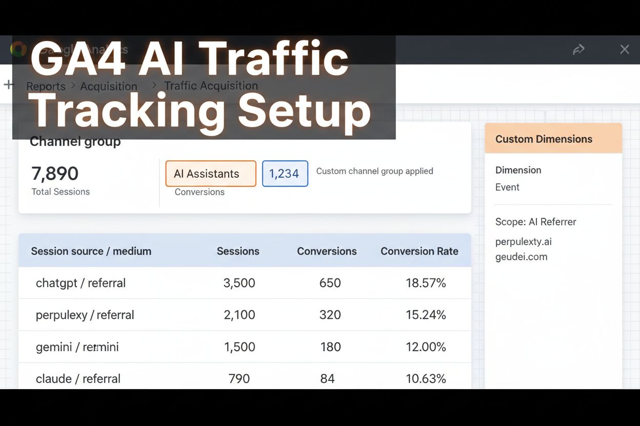 GA4 AI Traffic Tracking Setup interface