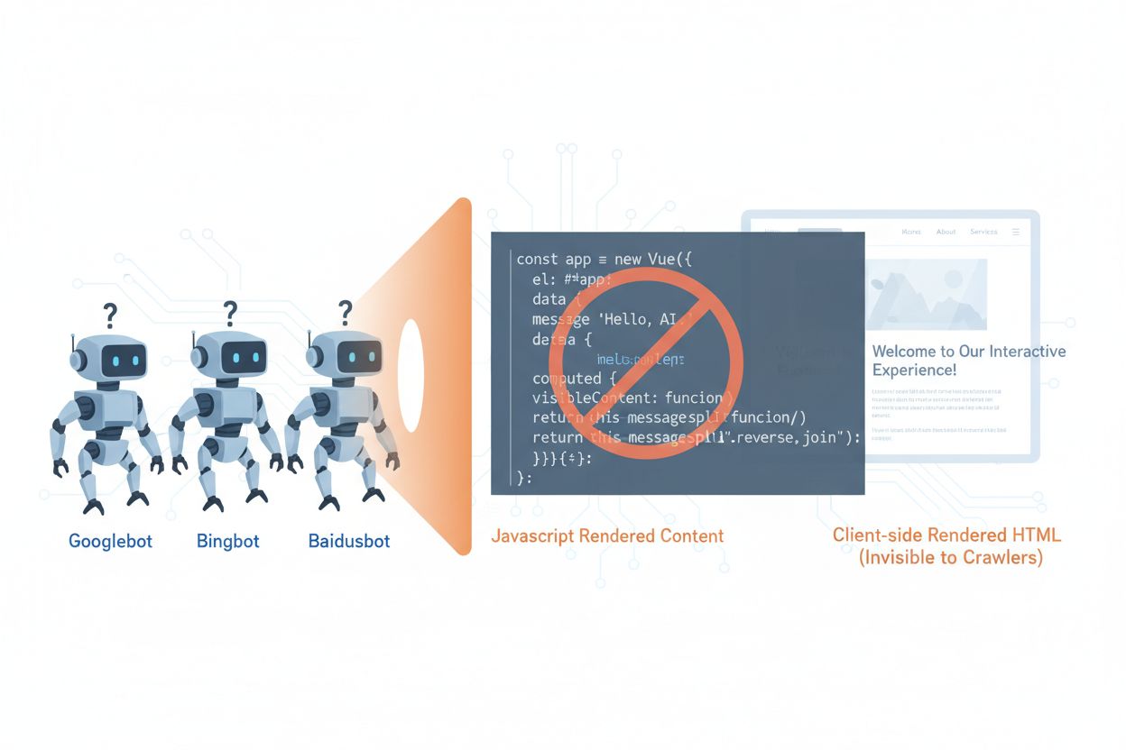 AI crawlers encountering JavaScript-heavy website