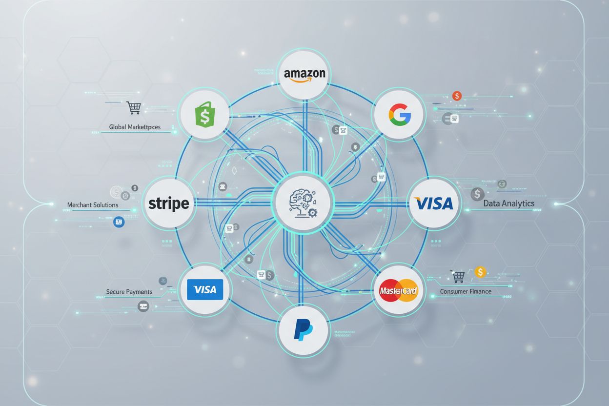 Interconnected ecosystem of major e-commerce and payment platforms in agentic commerce