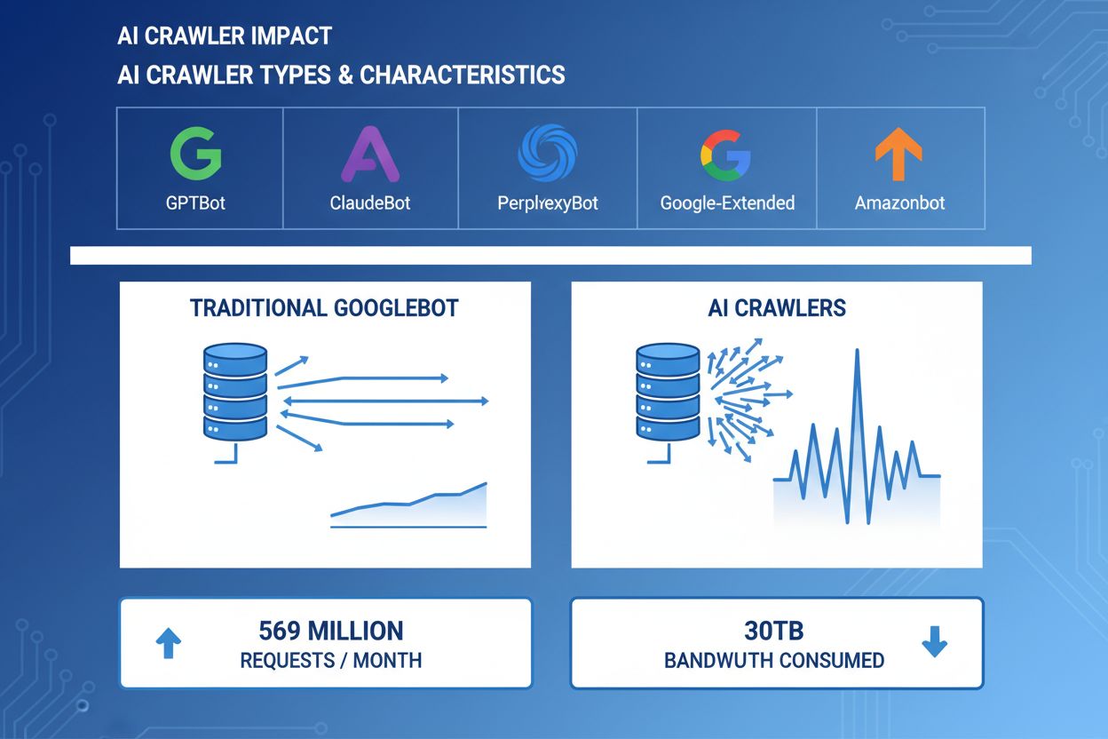 AI Crawler Types and Characteristics Infographic