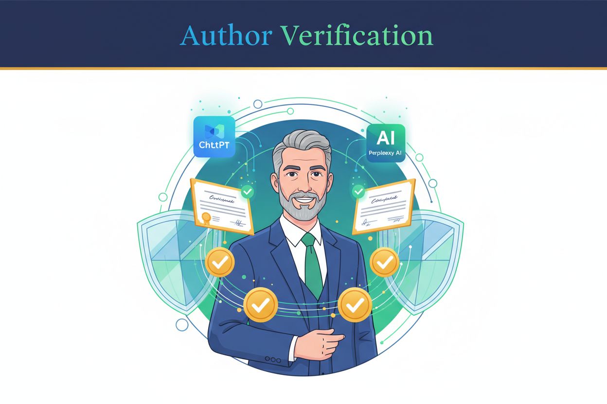 AI systems verifying author credentials and expertise