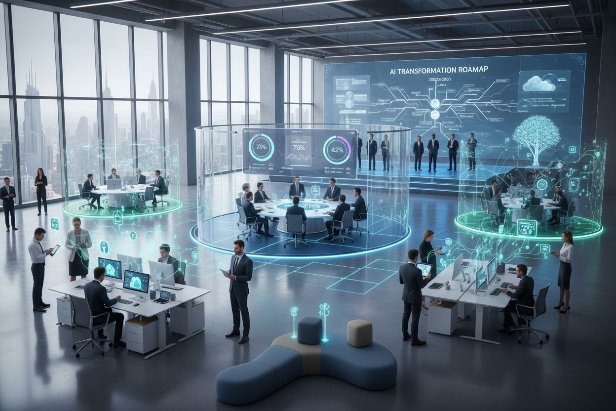 AI-powered training content creation process showing document transformation into interactive learning modules