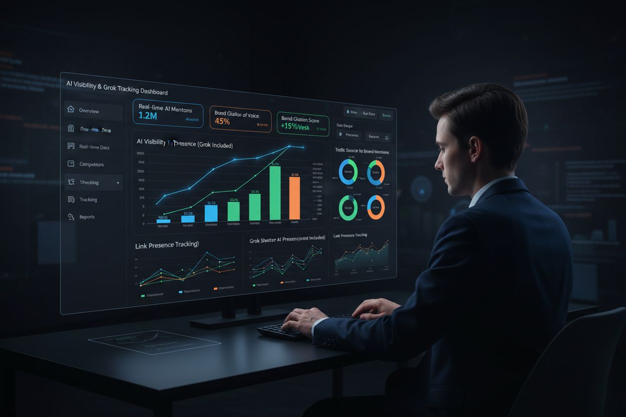 AI Visibility Monitoring Dashboard with Grok Tracking Metrics