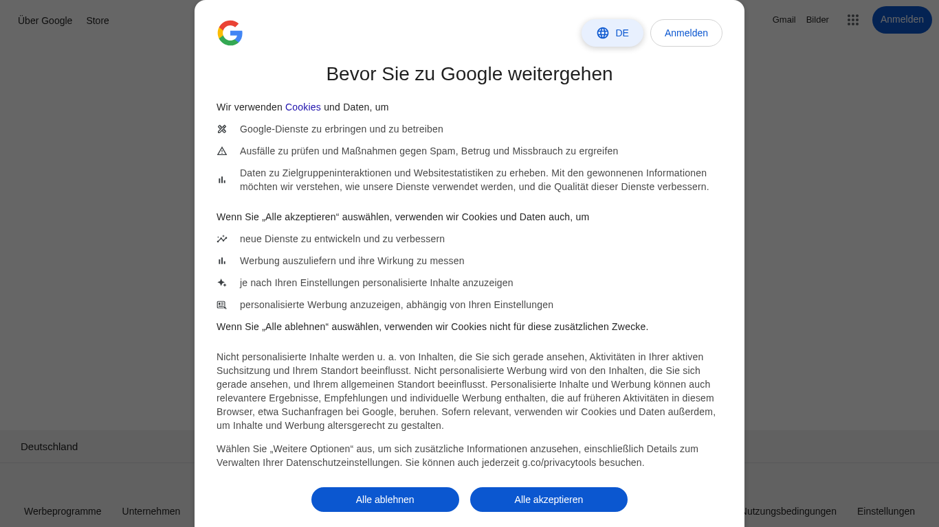 Google Search with AI Overviews integration