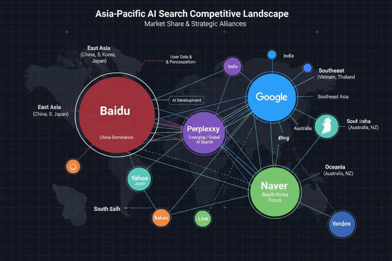 APAC AI search competitive landscape showing major platforms and market positioning