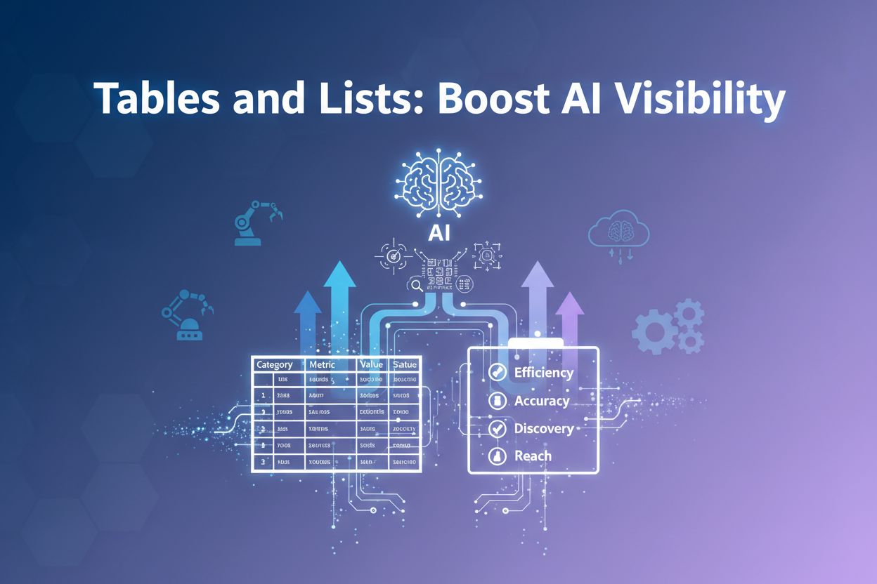 Tables and Lists: When Structured Data Boosts AI Visibility