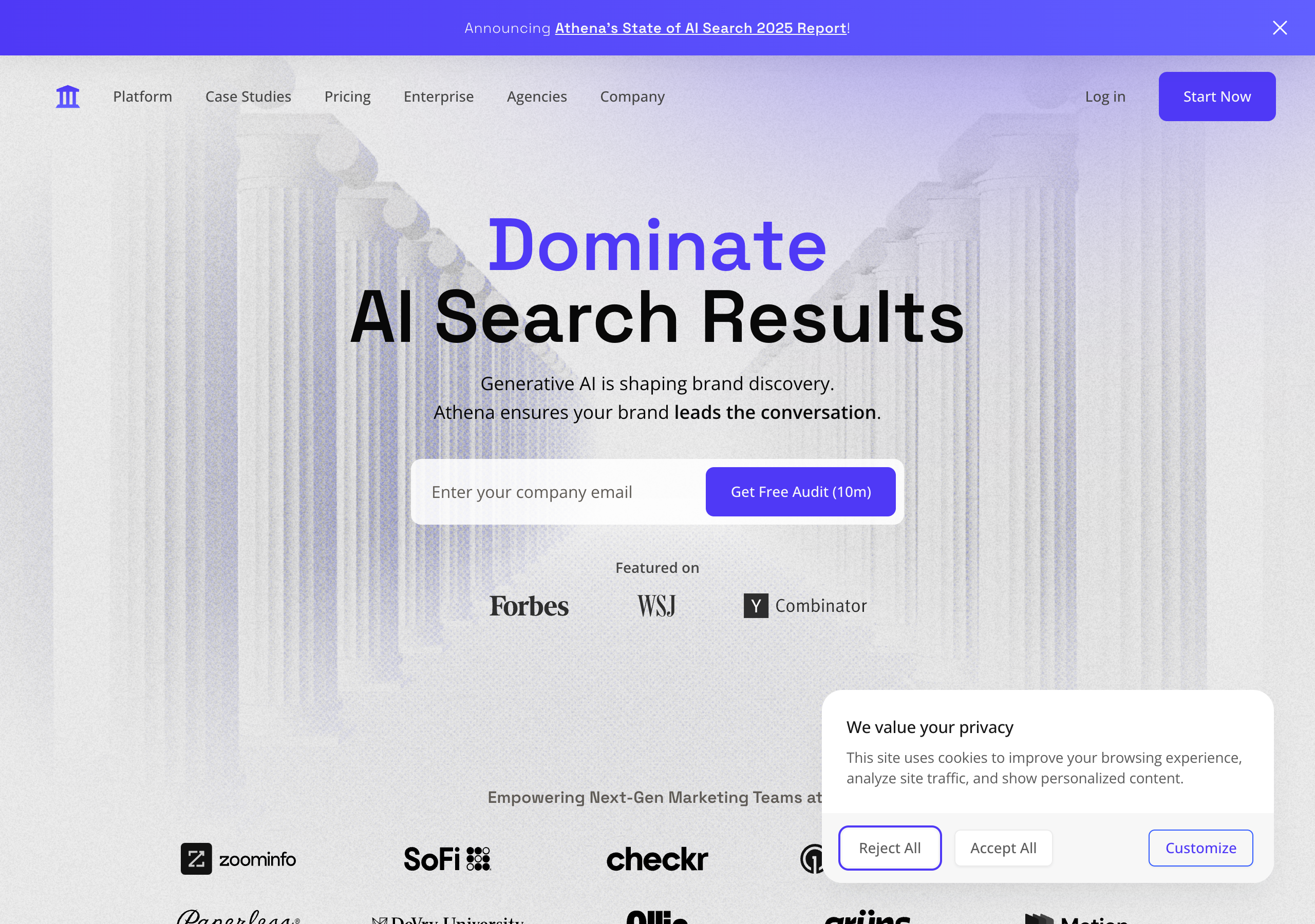 AthenaHQ plateforme optimisation moteurs génératifs pour dominer la recherche IA
