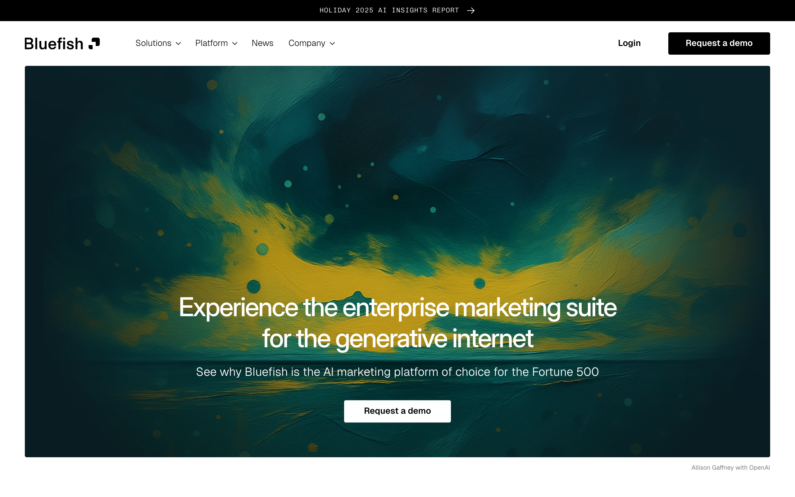 Bluefish AI enterprise marketing suite for brand protection and AI visibility