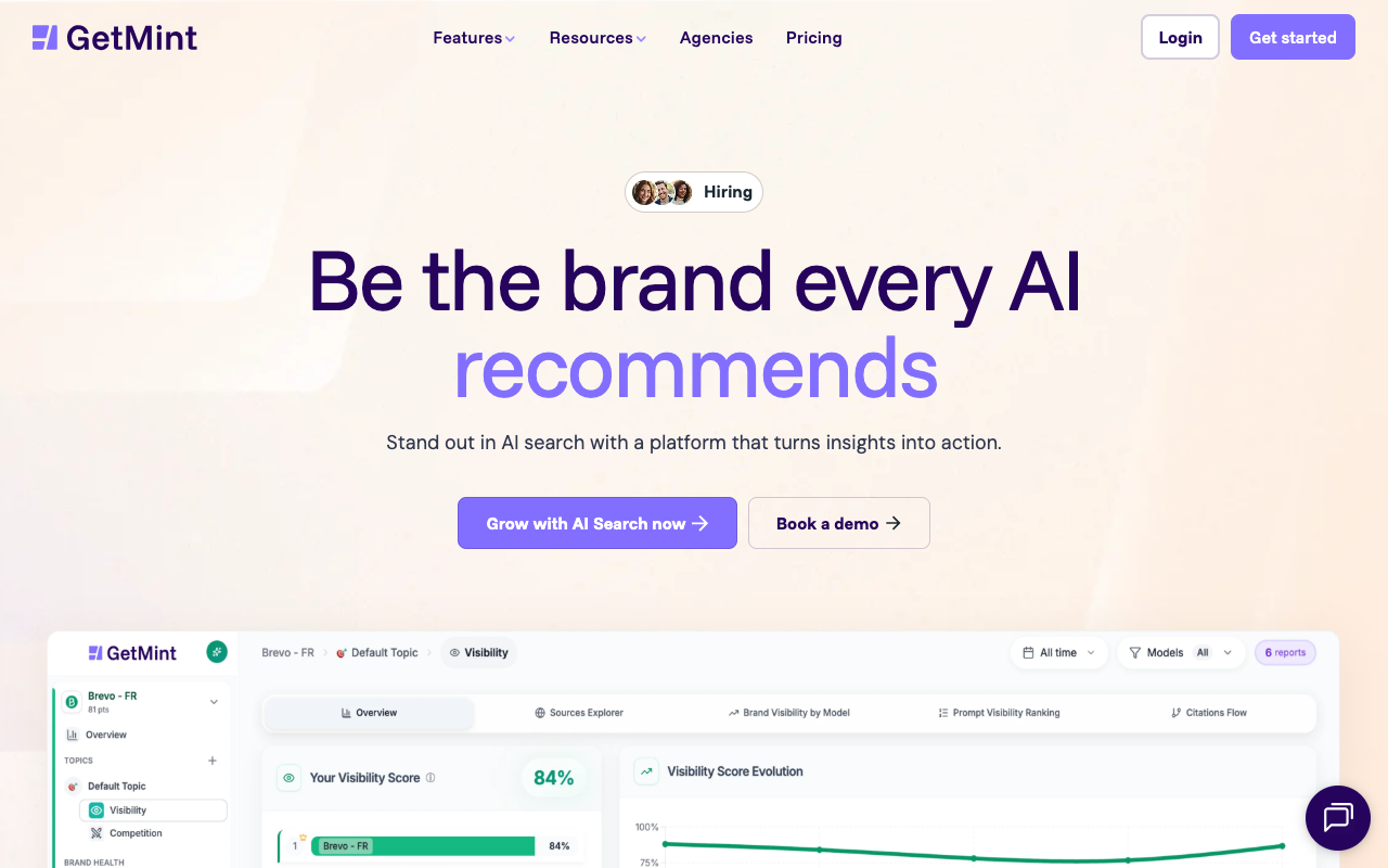GetMint GEO platform for AI search visibility and content optimization