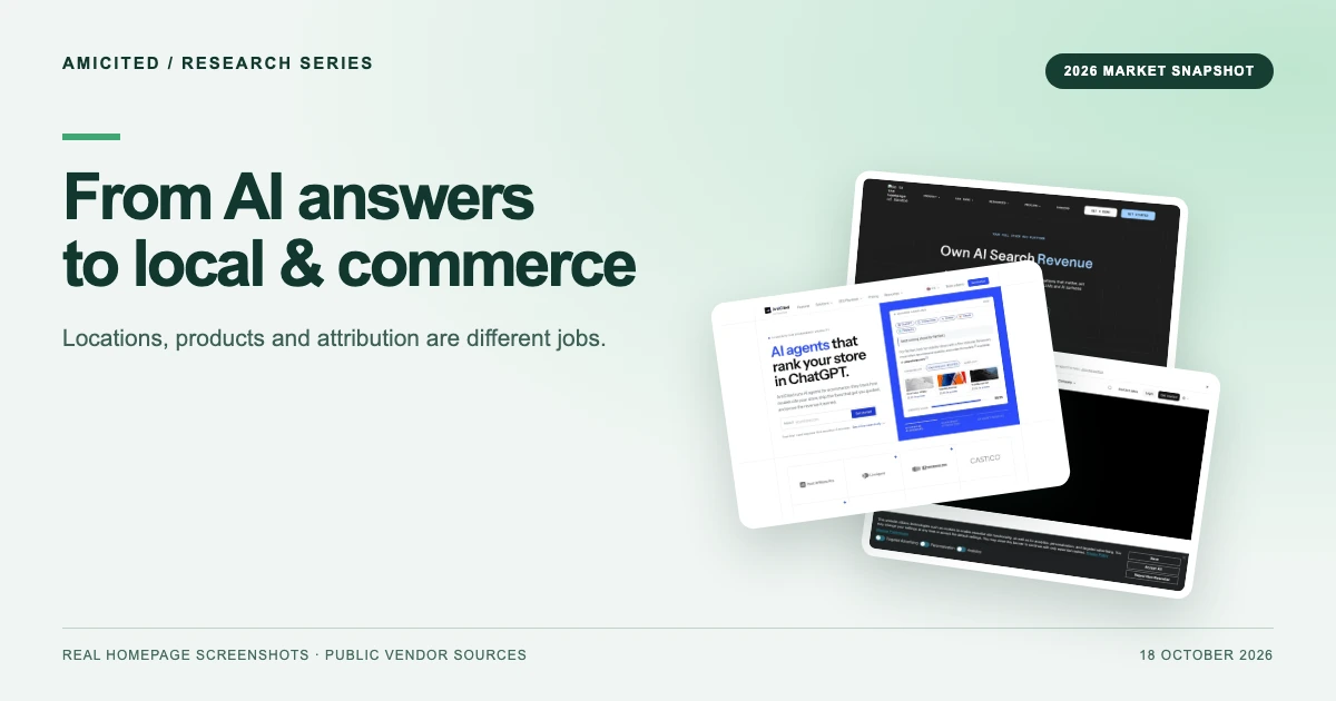AI Visibility Tools for Local and Commerce Brands: What Each One Measures