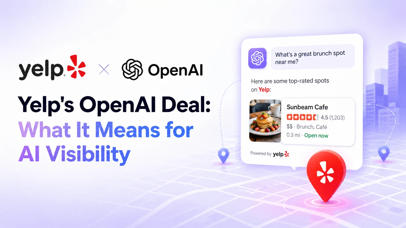 Yelp's OpenAI-deal: Wat het betekent voor AI-zichtbaarheid