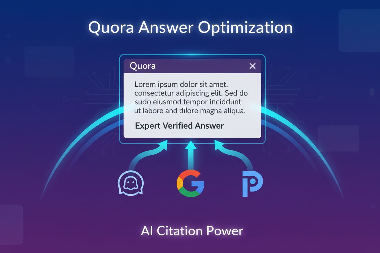 Quora Answer Optimization showing AI systems citing answers