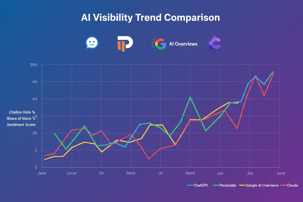 AI Visibility Trend Comparison Dashboard