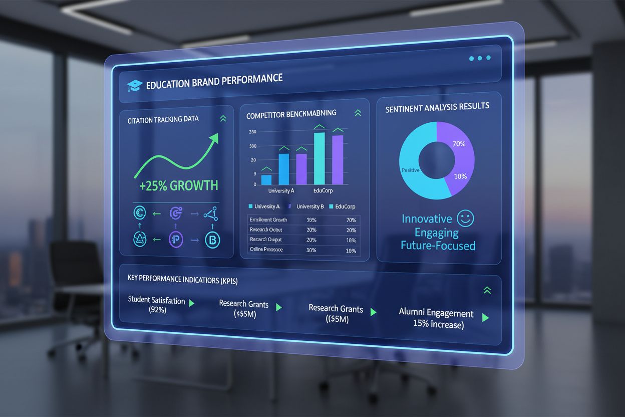 Education AI visibility analytics dashboard