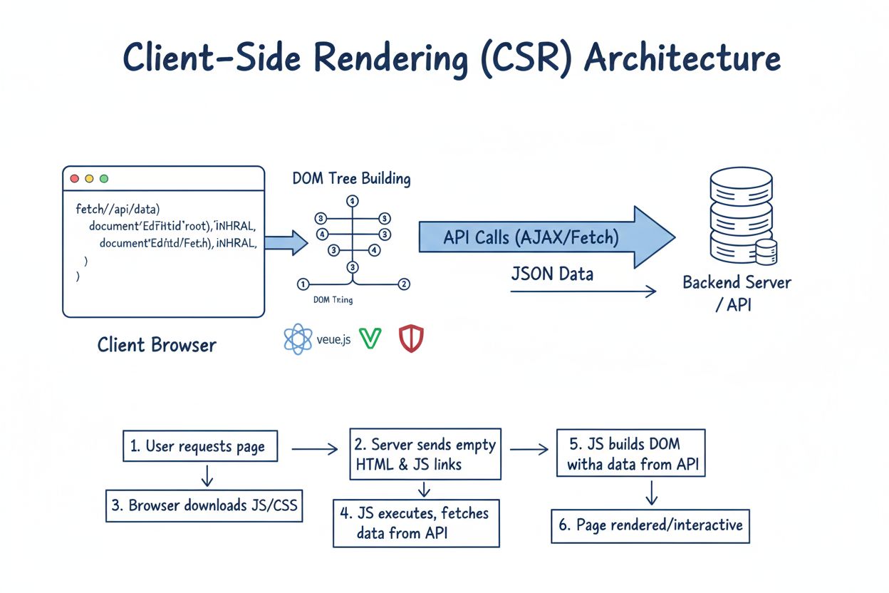 Client-Side Rendering (CSR): Definition, Architektur und Einfluss auf die Web-Performance