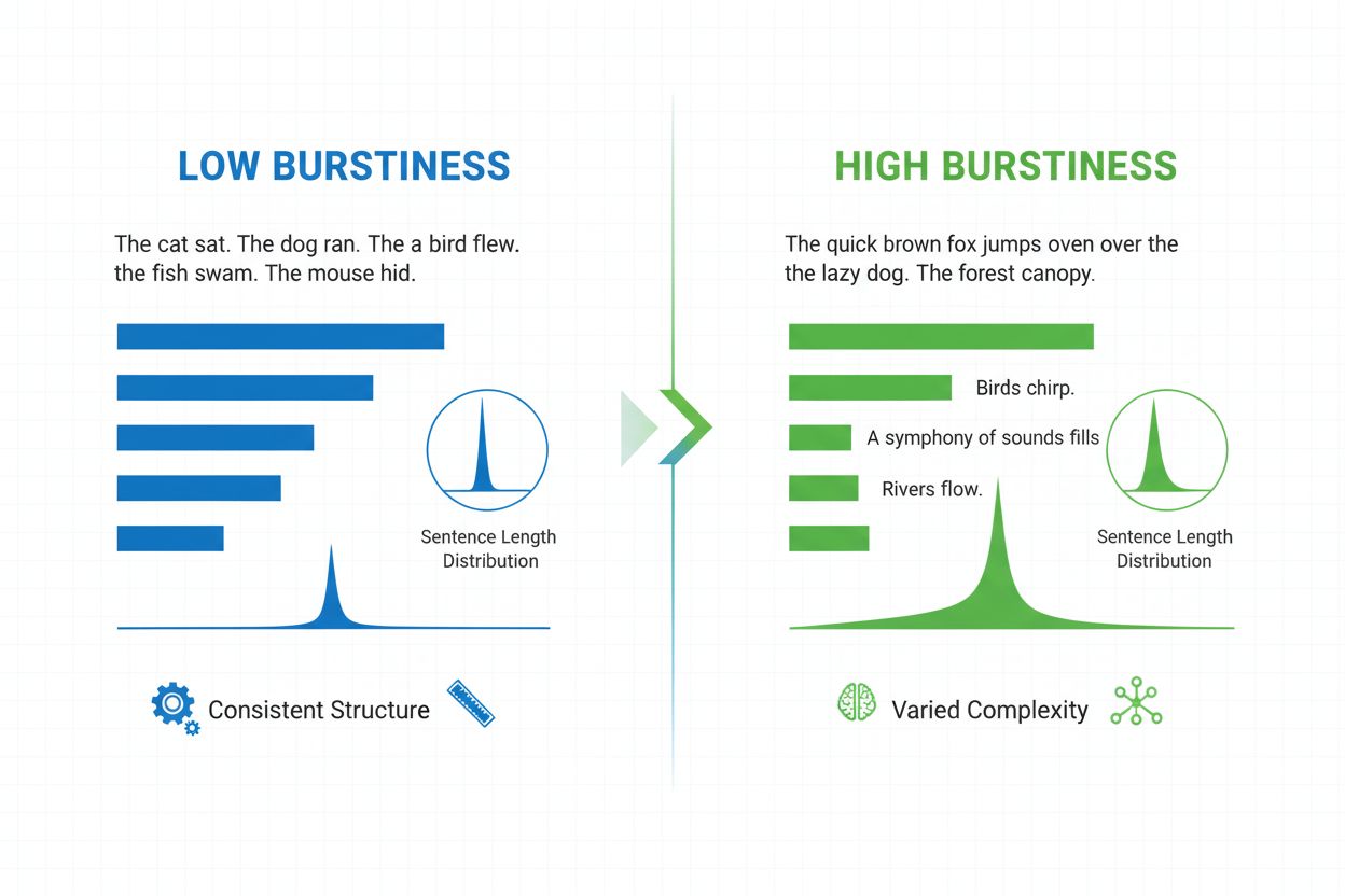 Burstiness : Variation de la structure et de la complexité des phrases