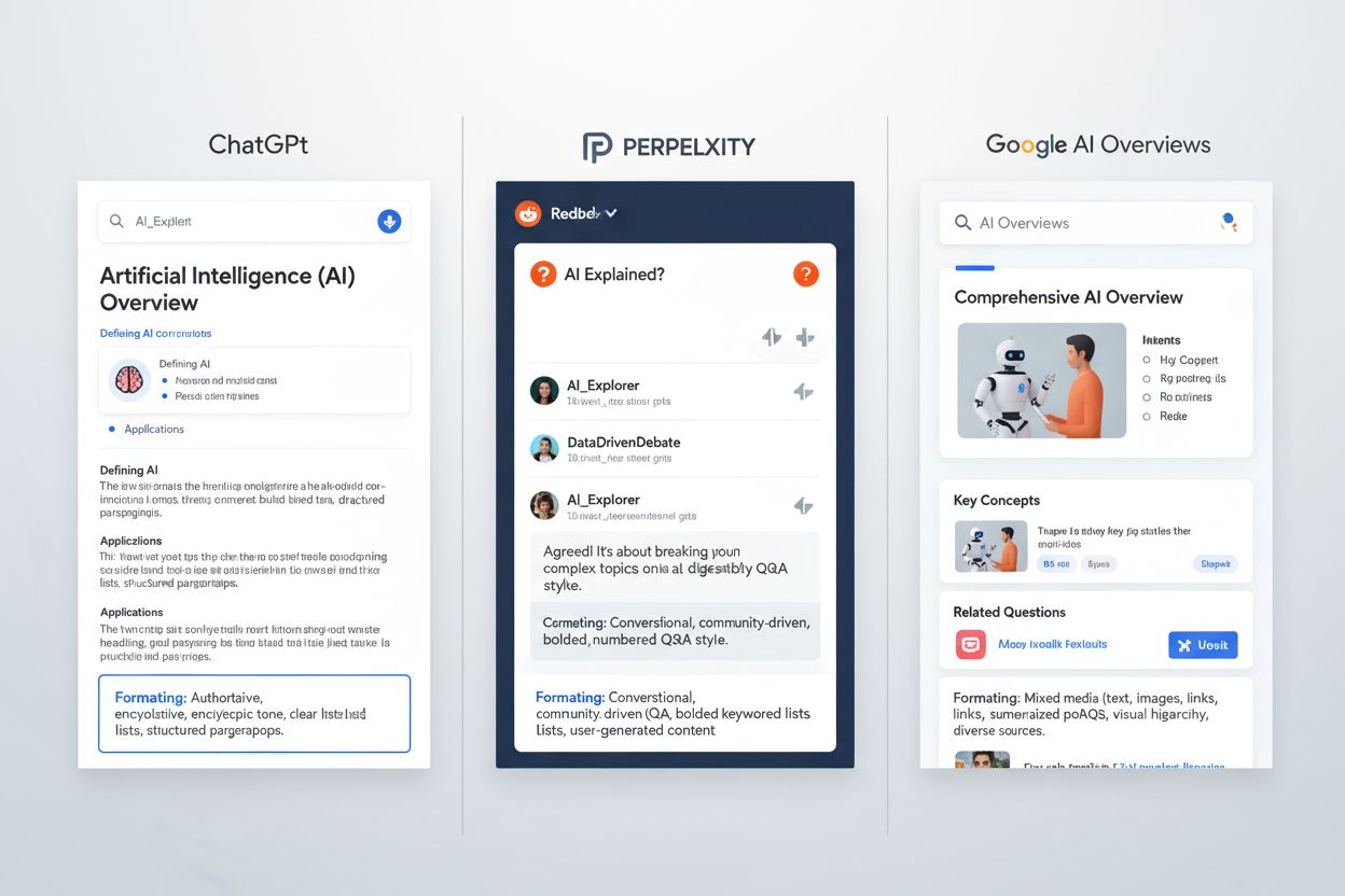 Platform-Specific AI Formatting: Optimize Content for ChatGPT, Perplexity & Google AI
