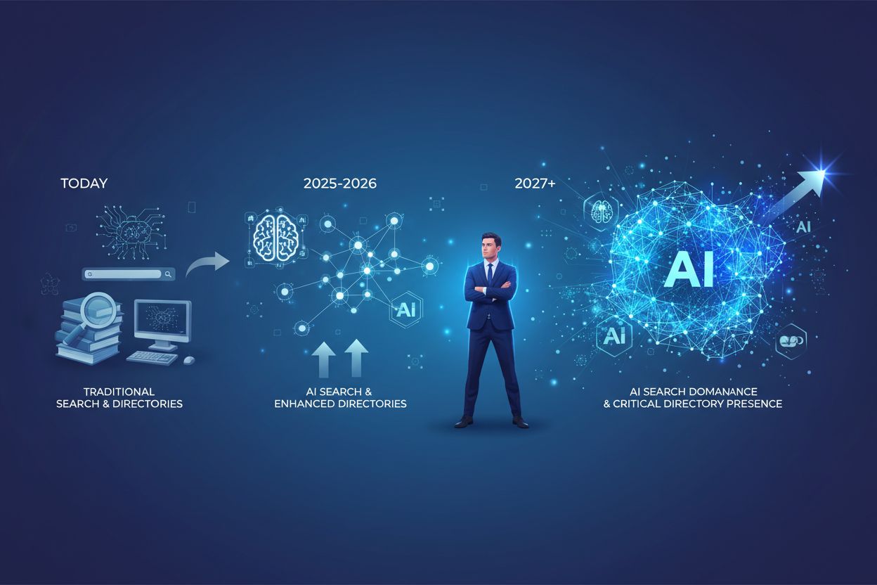 Future of directory presence in AI search through 2025-2027