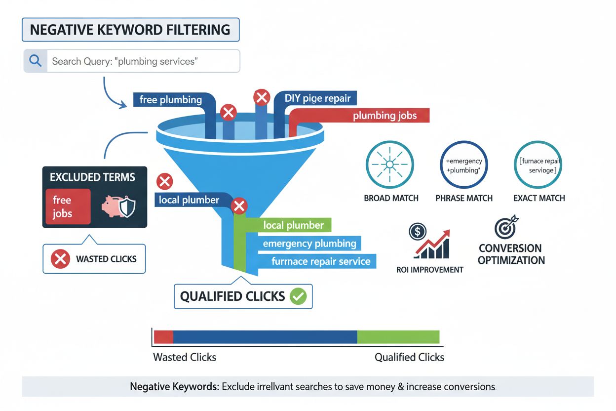 Negative Keywords: Definition, Übereinstimmungstypen und Implementierungsleitfaden