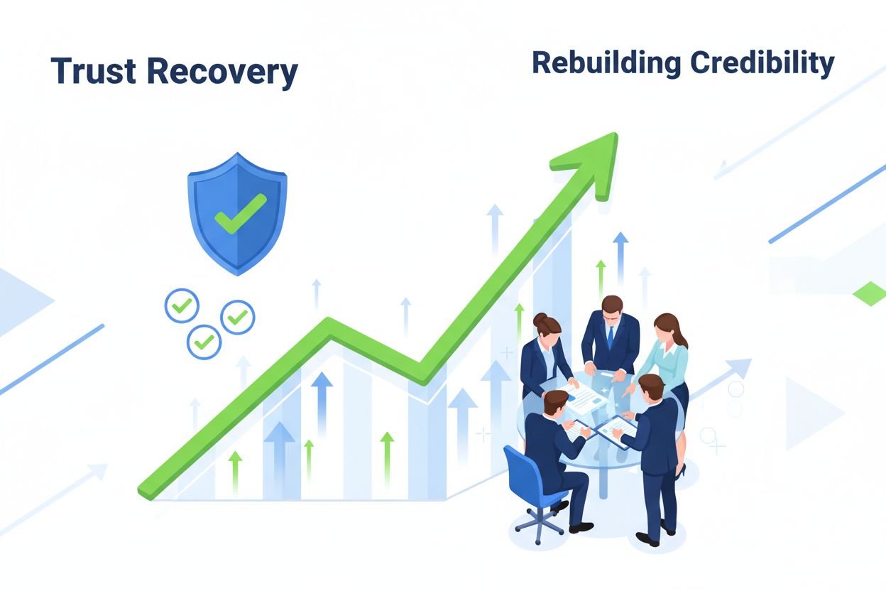 AI Trust Recovery and Credibility Rebuilding - Upward trajectory with recovery indicators