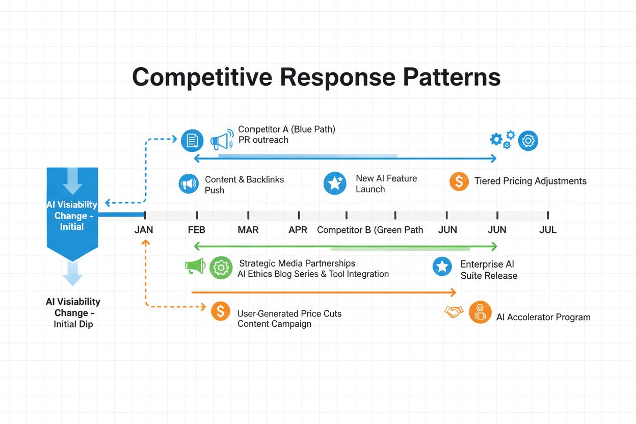 Competitive Response Patterns Timeline Visualization