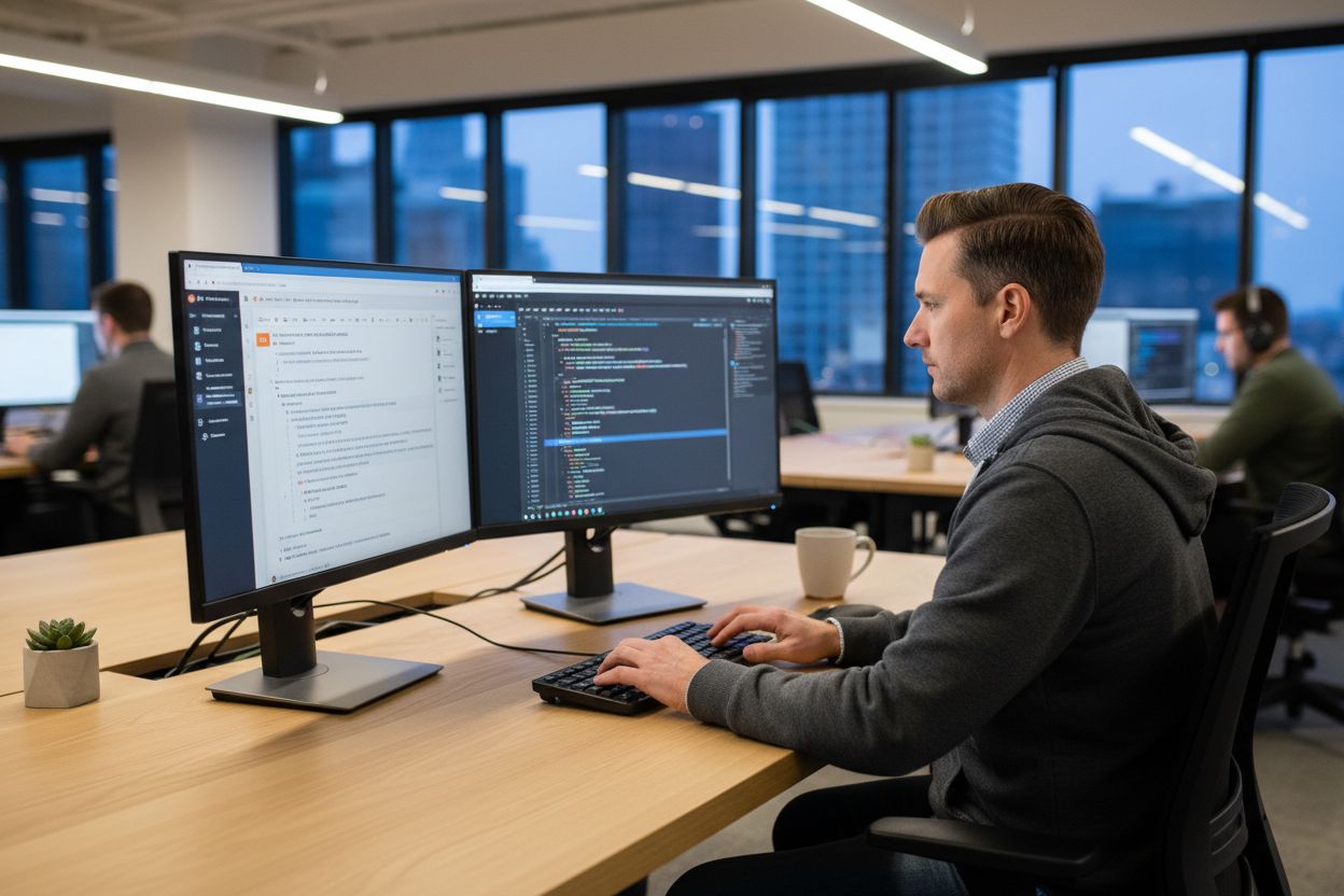Professional developer answering technical questions on Stack Overflow
