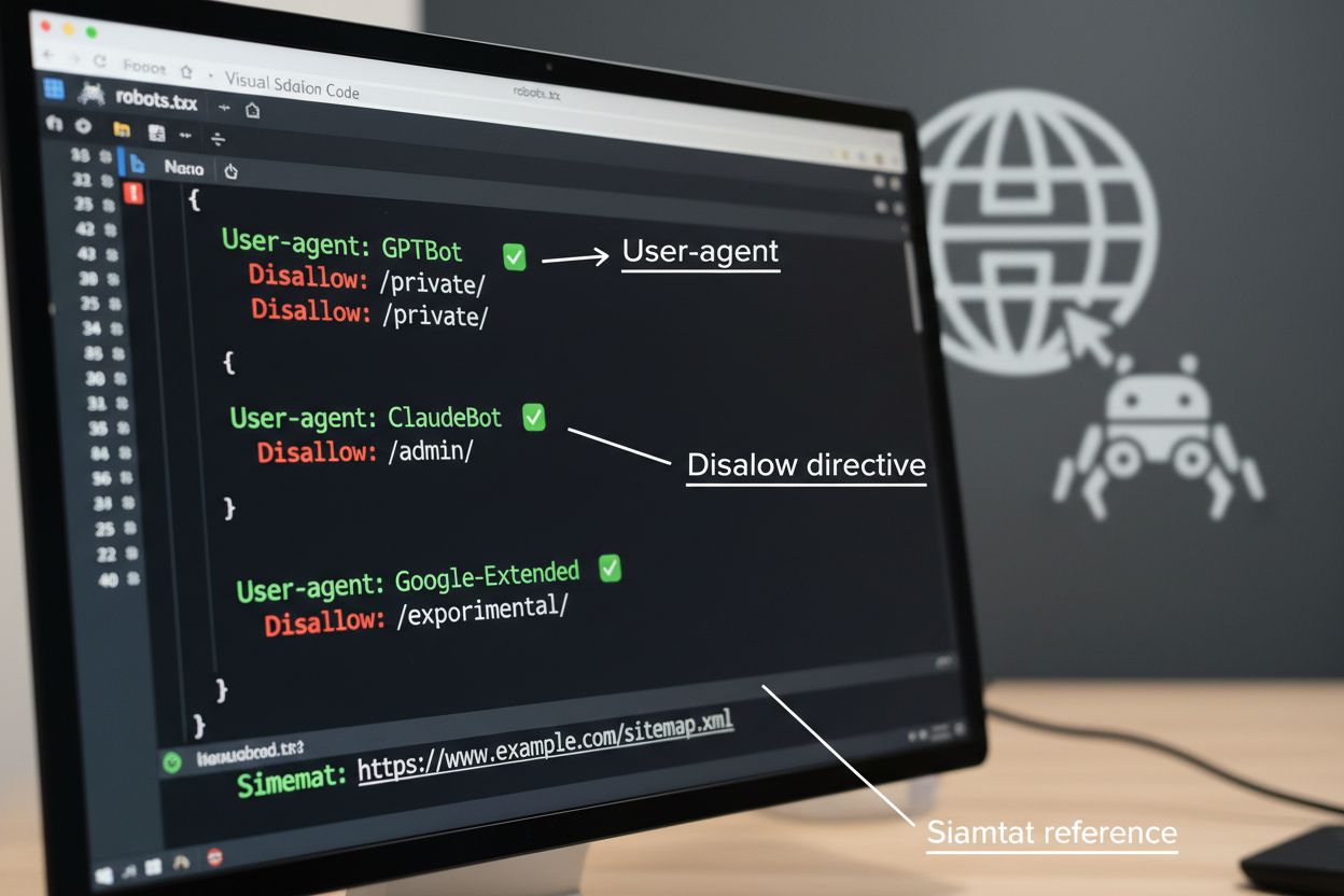 Example robots.txt configuration file showing how to block AI training crawlers
