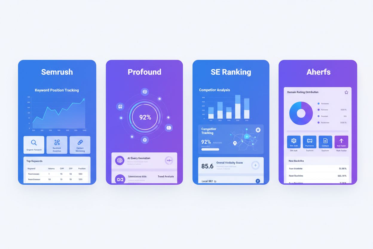 Comparison of AI Query Research Tools interfaces
