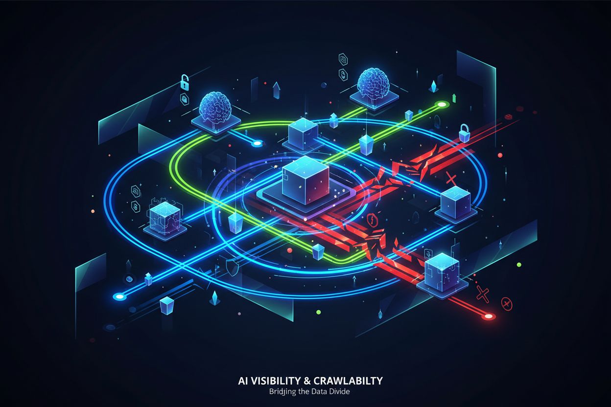 Technical monitoring dashboard showing AI crawler activity and error tracking