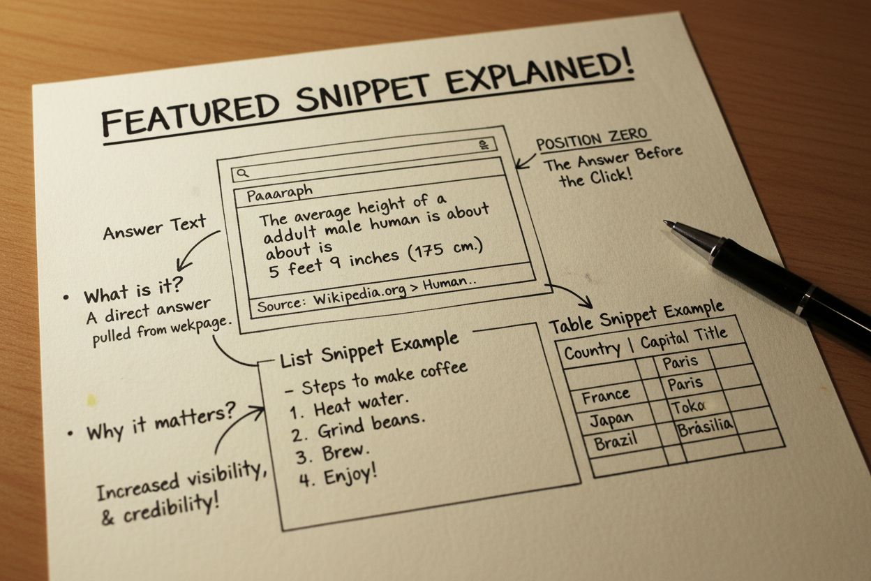 Extrait optimisé : définition, types et optimisation SEO