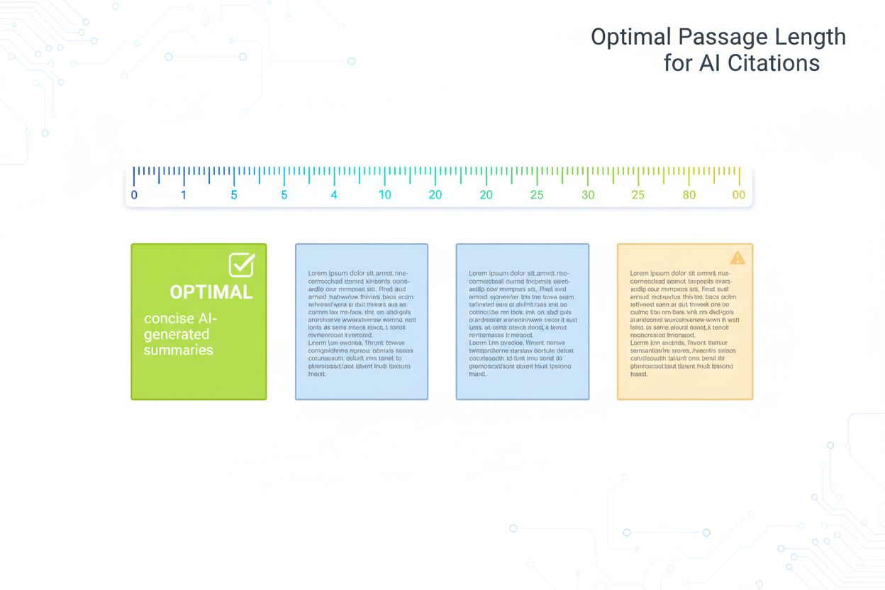 The Ideal Passage Length for AI Citations: Data-Backed Recommendations