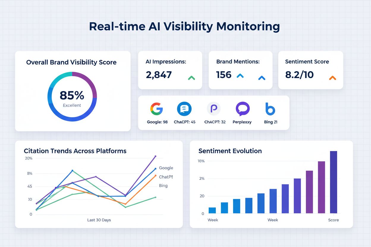 Real-time AI Visibility Monitoring Dashboard