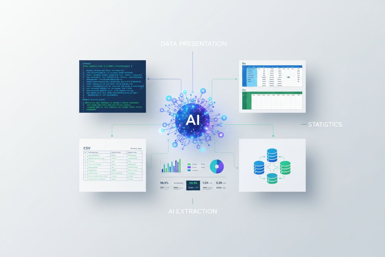 Presenting Statistics for AI Extraction