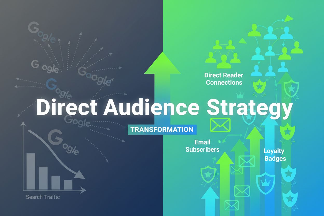 Publisher business model transformation to direct audience